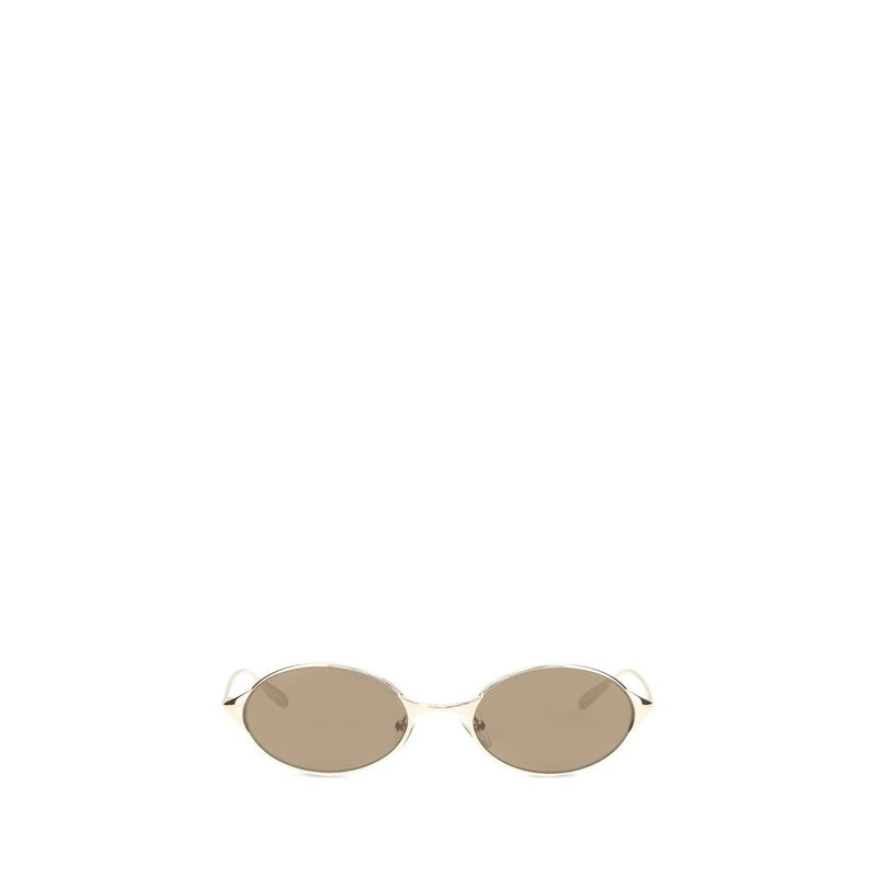 Lunettes de soleil Alexander McQueen en métal doré