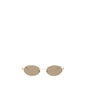 Alexander McQueen Gold Metal Sunglasses
