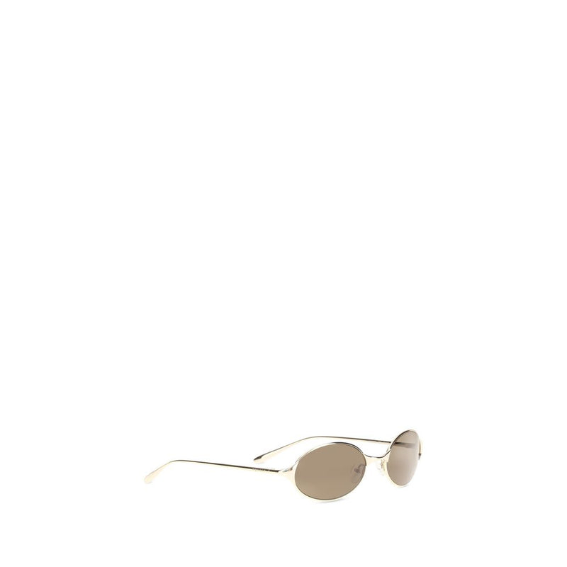Lunettes de soleil Alexander McQueen en métal doré