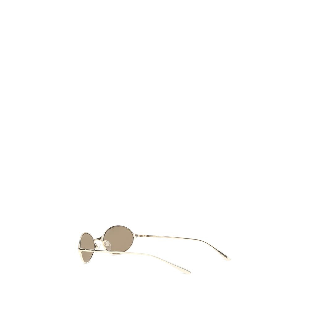 Lunettes de soleil Alexander McQueen en métal doré