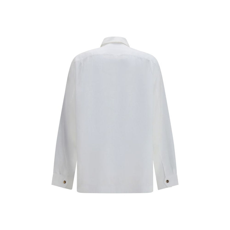 Brunello Cucinelli White Linen Shirt