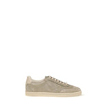 Baskets Brunello Cucinelli en cuir de veau beige Bos Taurus