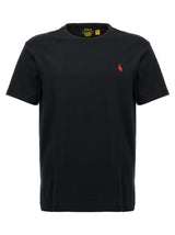 Polo Ralph Lauren Black Cotton Logo T-Shirt