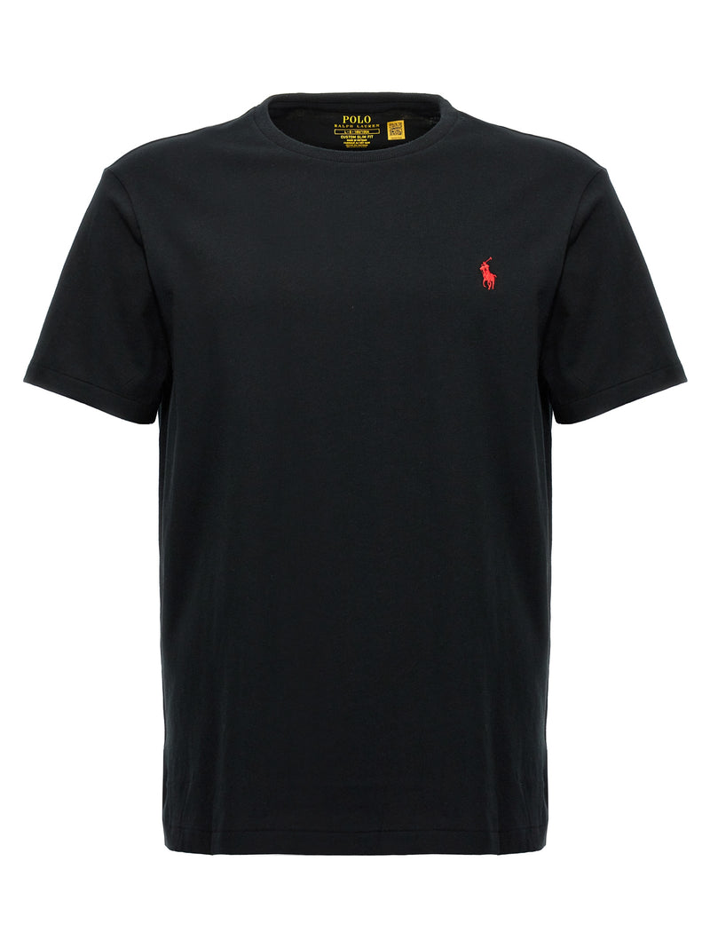 Polo Ralph Lauren Black Cotton Logo T-Shirt