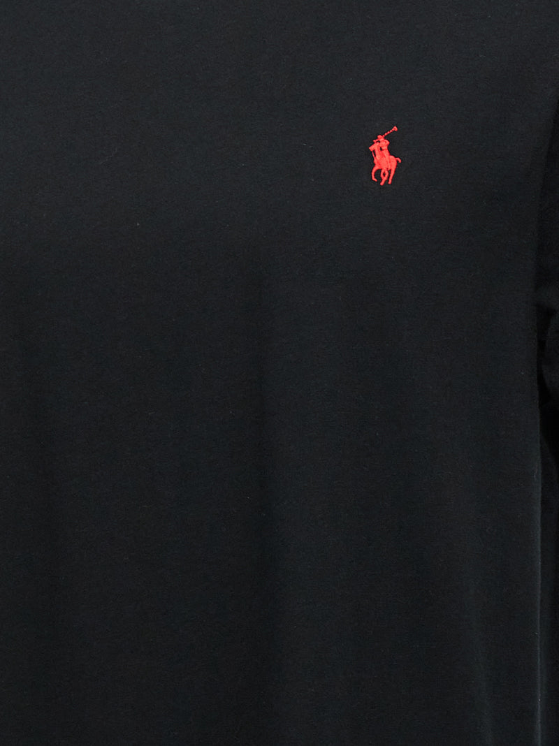 Polo Ralph Lauren Black Cotton Logo T-Shirt