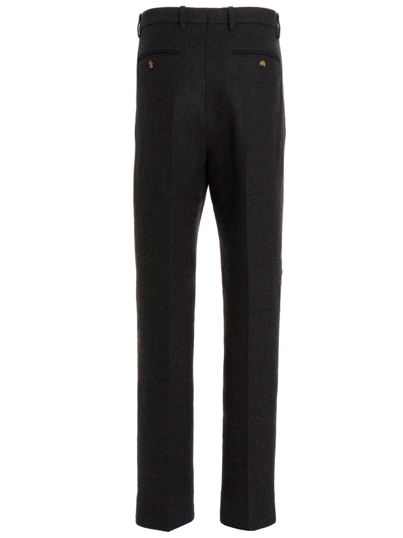 Gucci Gray Wool Dress Pants for Men