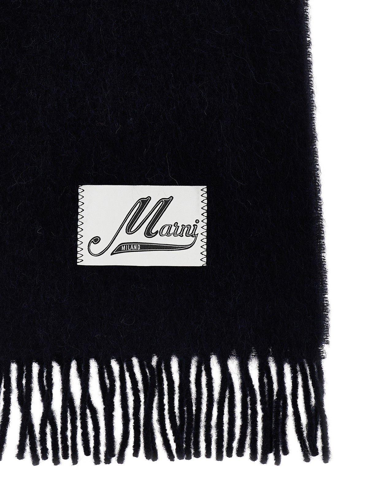 Marni Blue Wool Scarf