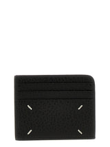 Porte-cartes en cuir de veau noir Maison Margiela