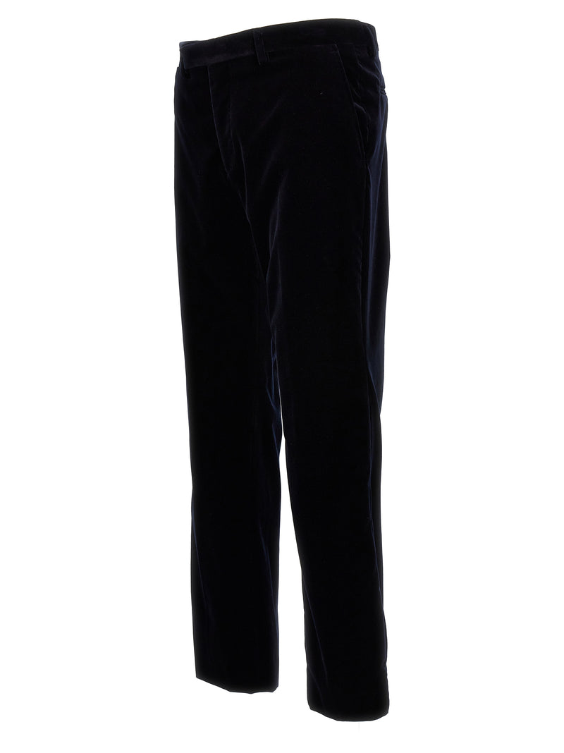Gucci Blue Cotton Casual Pants for Men