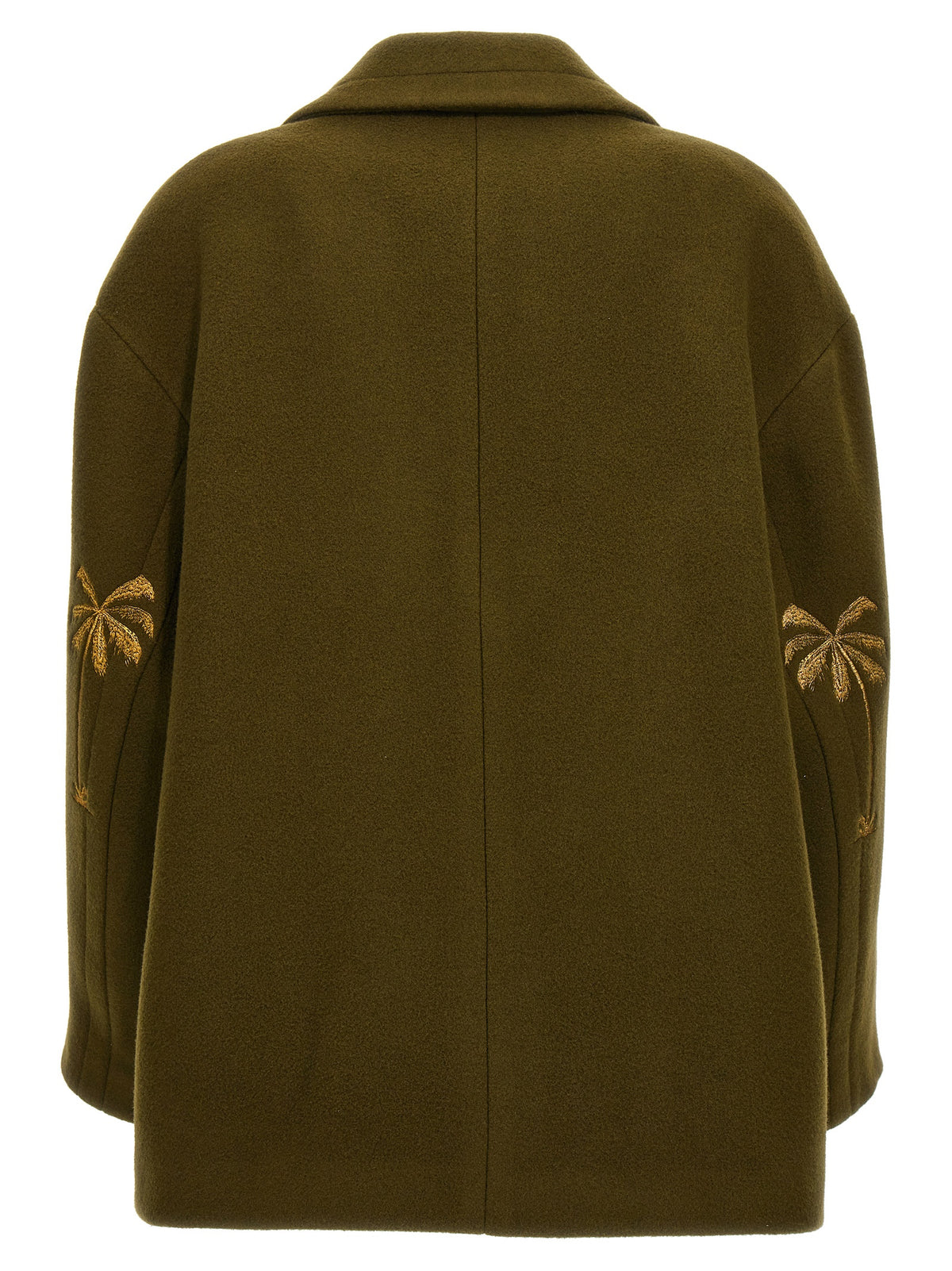 Palm Angels Bicolor Virgin Wool Coat