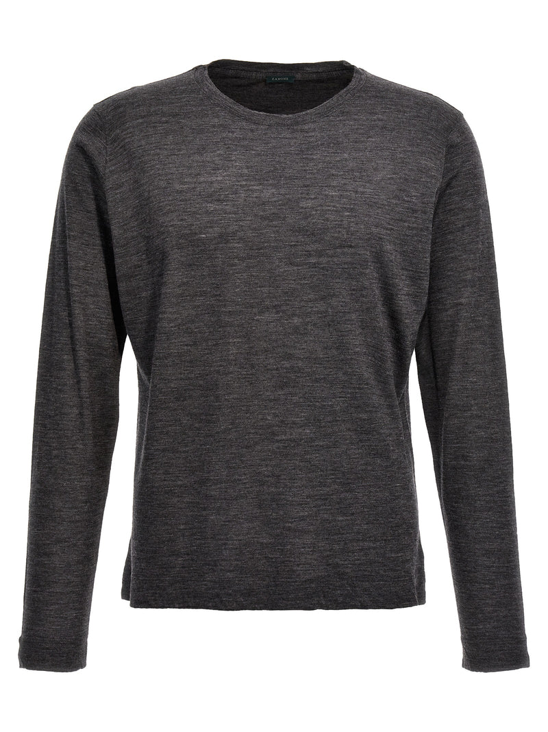 Cardigan ZANONE en Laine Vierge Grise