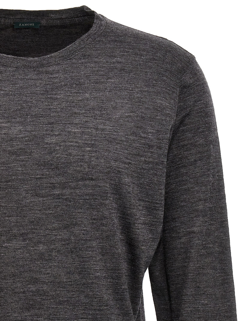 Cardigan ZANONE en Laine Vierge Grise