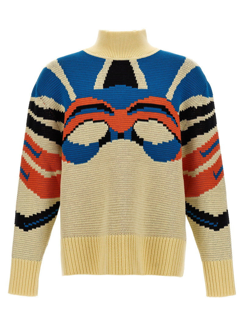 Bluemarble Multicolor Virgin Wool Cardigan for Men