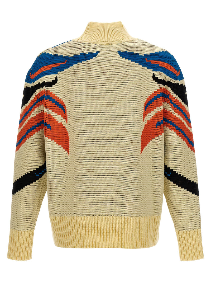 Bluemarble Multicolor Virgin Wool Cardigan for Men