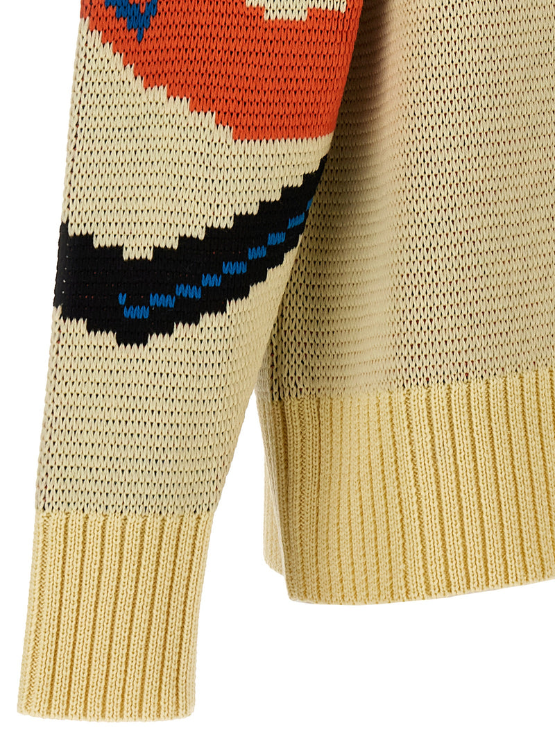 Bluemarble Multicolor Virgin Wool Cardigan for Men