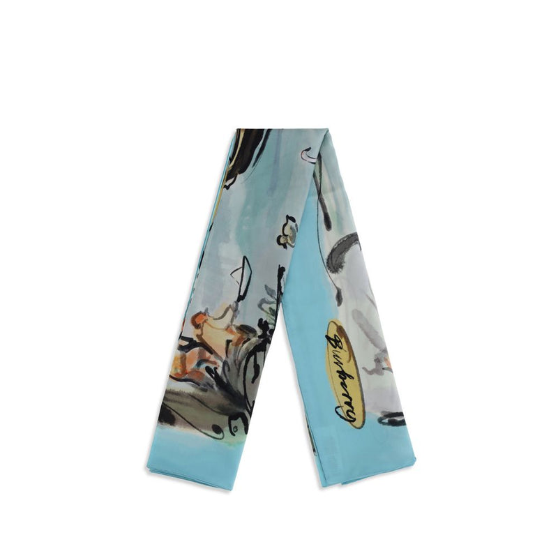 Écharpe en soie multicolore Burberry