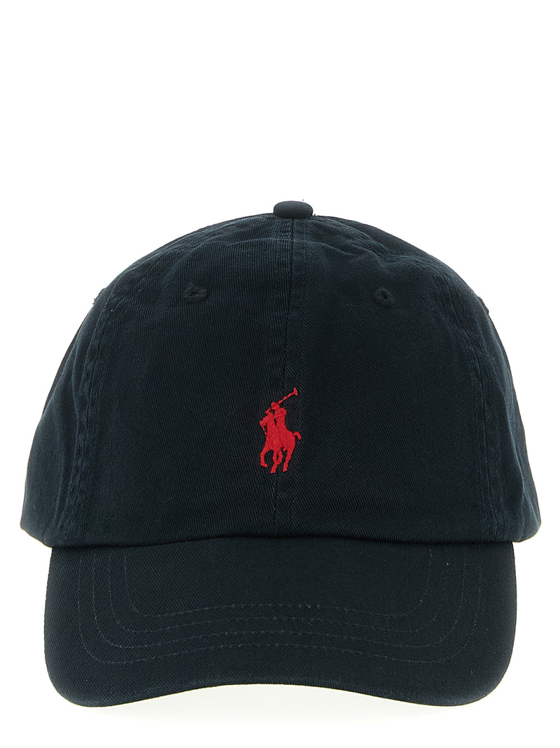 Polo Ralph Lauren Black Cotton Cap - Classic Baseball Hat