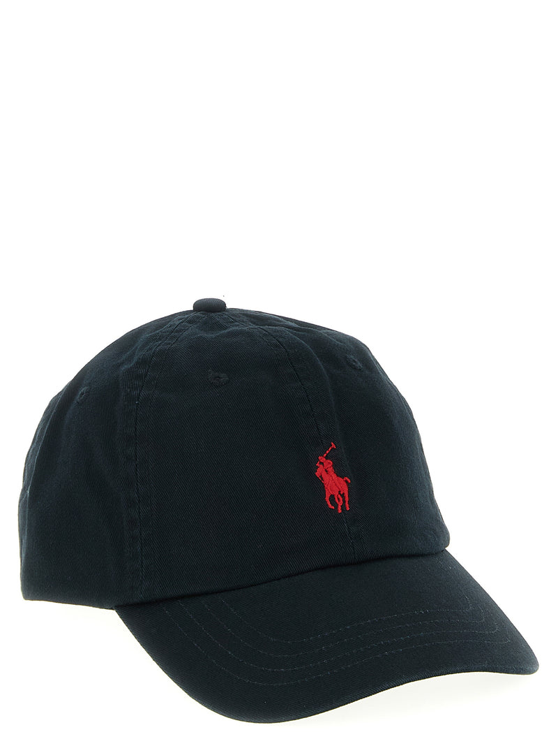 Polo Ralph Lauren Black Cotton Cap - Classic Baseball Hat
