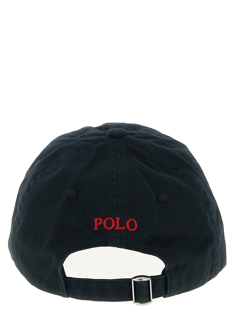 Polo Ralph Lauren Black Cotton Cap - Classic Baseball Hat