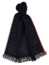 Brunello Cucinelli Blue Cashmere Scarf