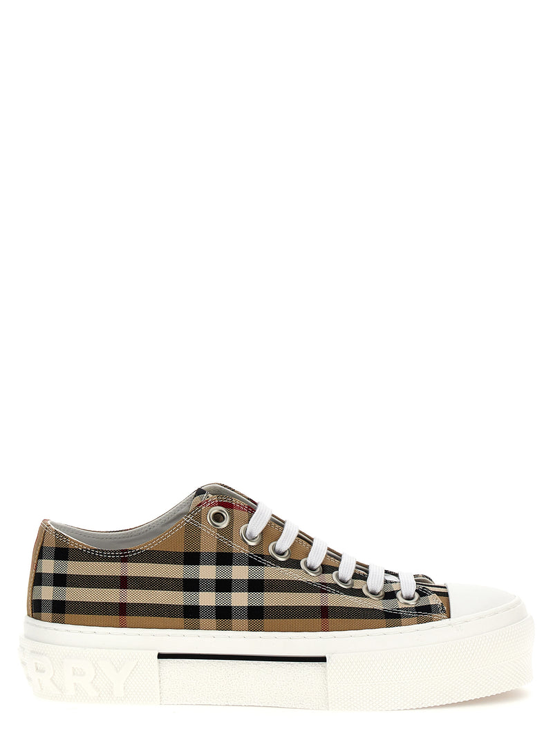 Baskets basses Burberry en coton beige