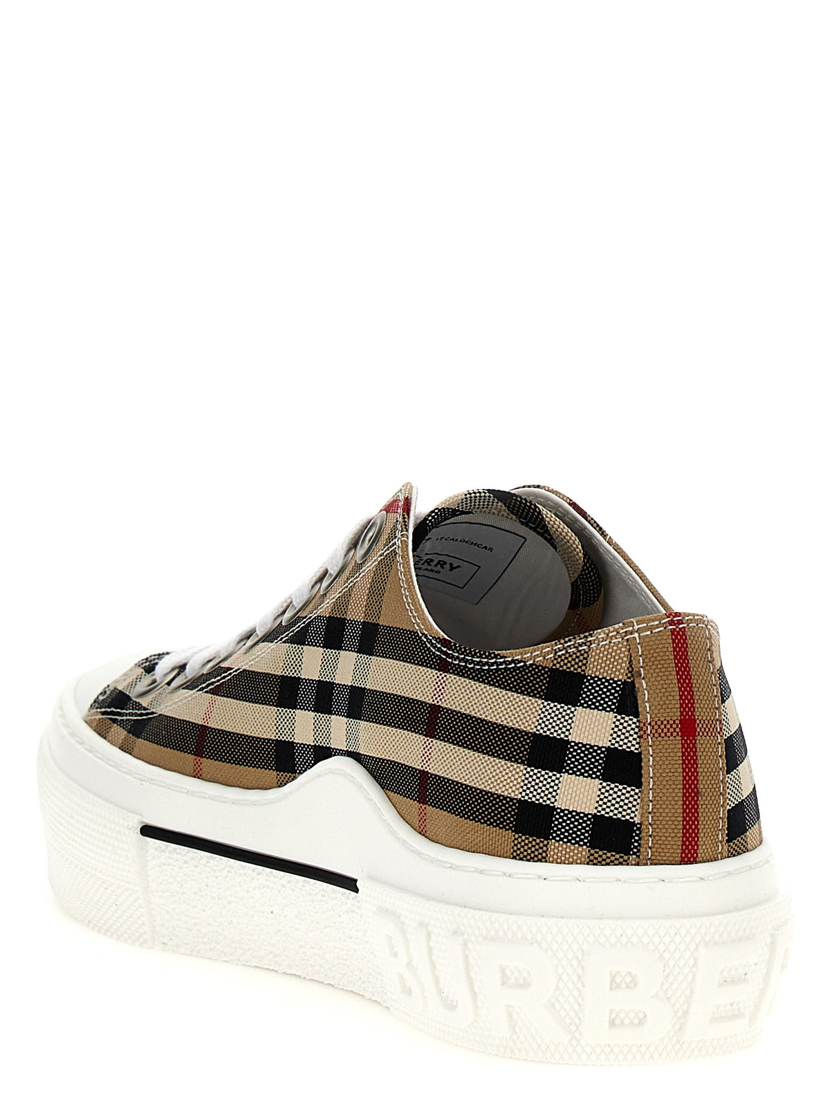 Baskets basses Burberry en coton beige