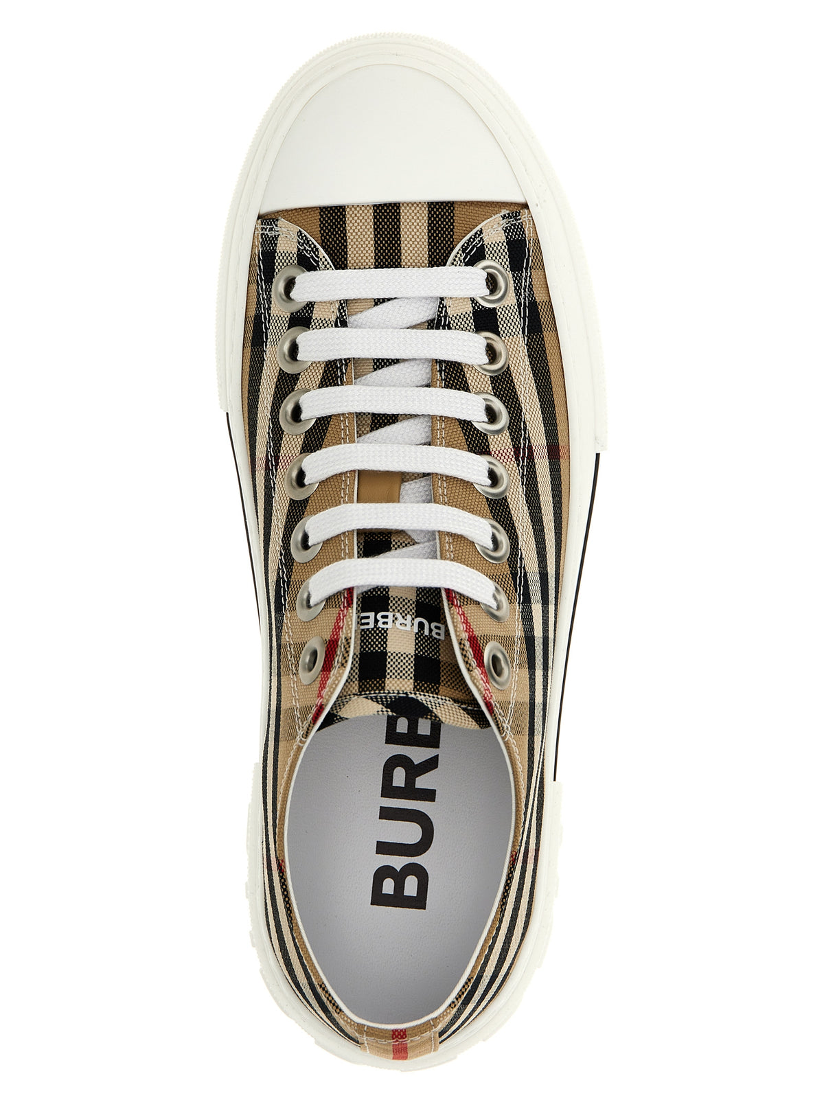 Baskets basses Burberry en coton beige