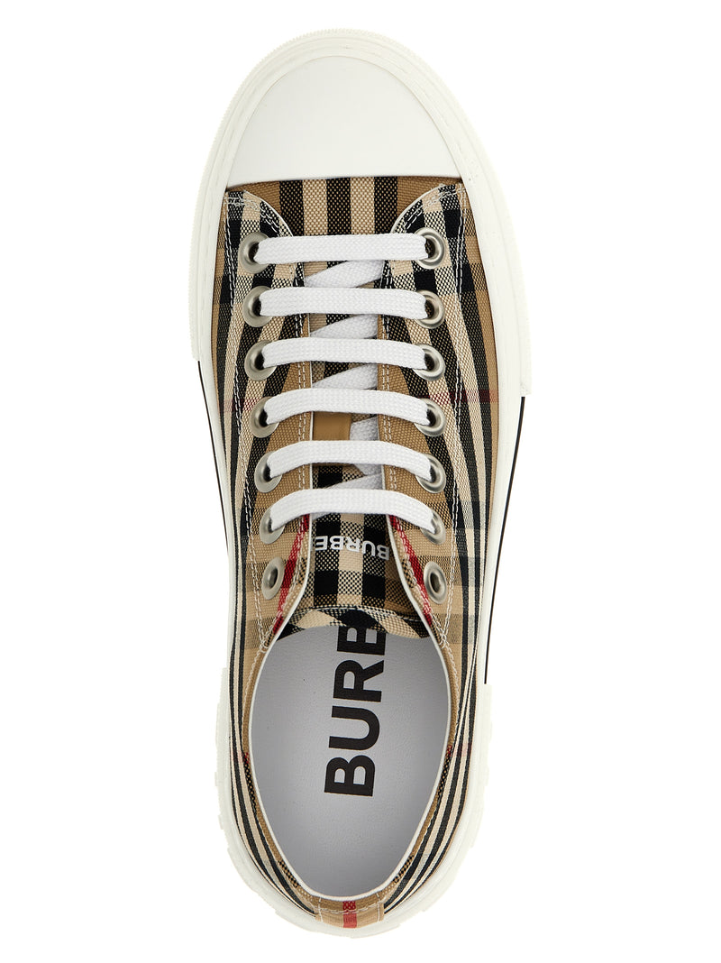 Baskets basses Burberry en coton beige