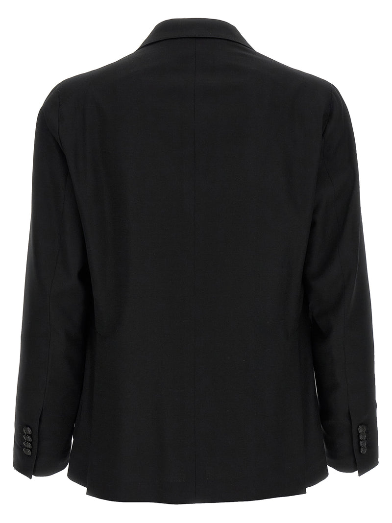 Tagliatore Black Virgin Wool Blazer