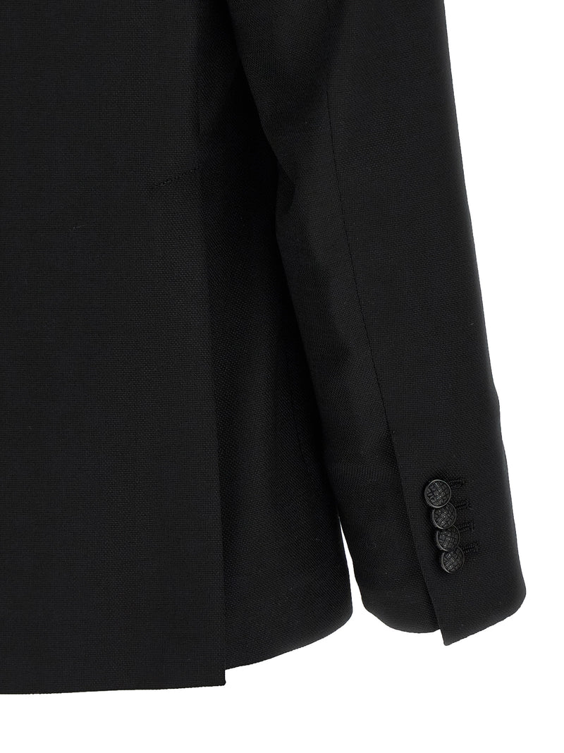 Tagliatore Black Virgin Wool Blazer
