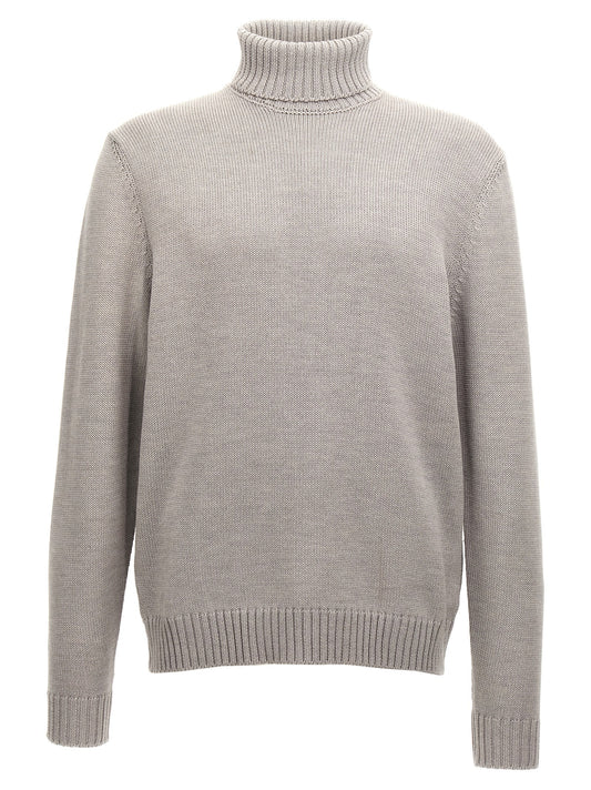 ZANONE Gray Virgin Wool Cardigan