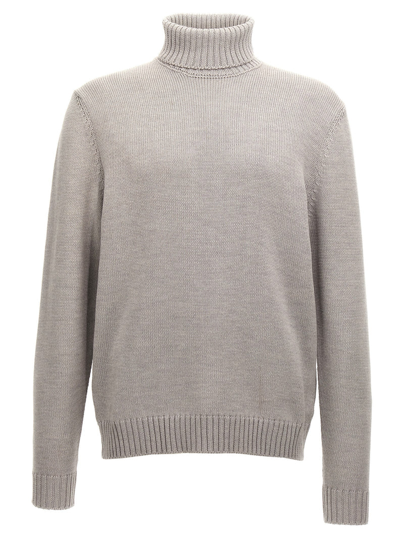 ZANONE Gilet gris en laine vierge