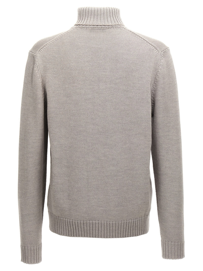 ZANONE Gilet gris en laine vierge