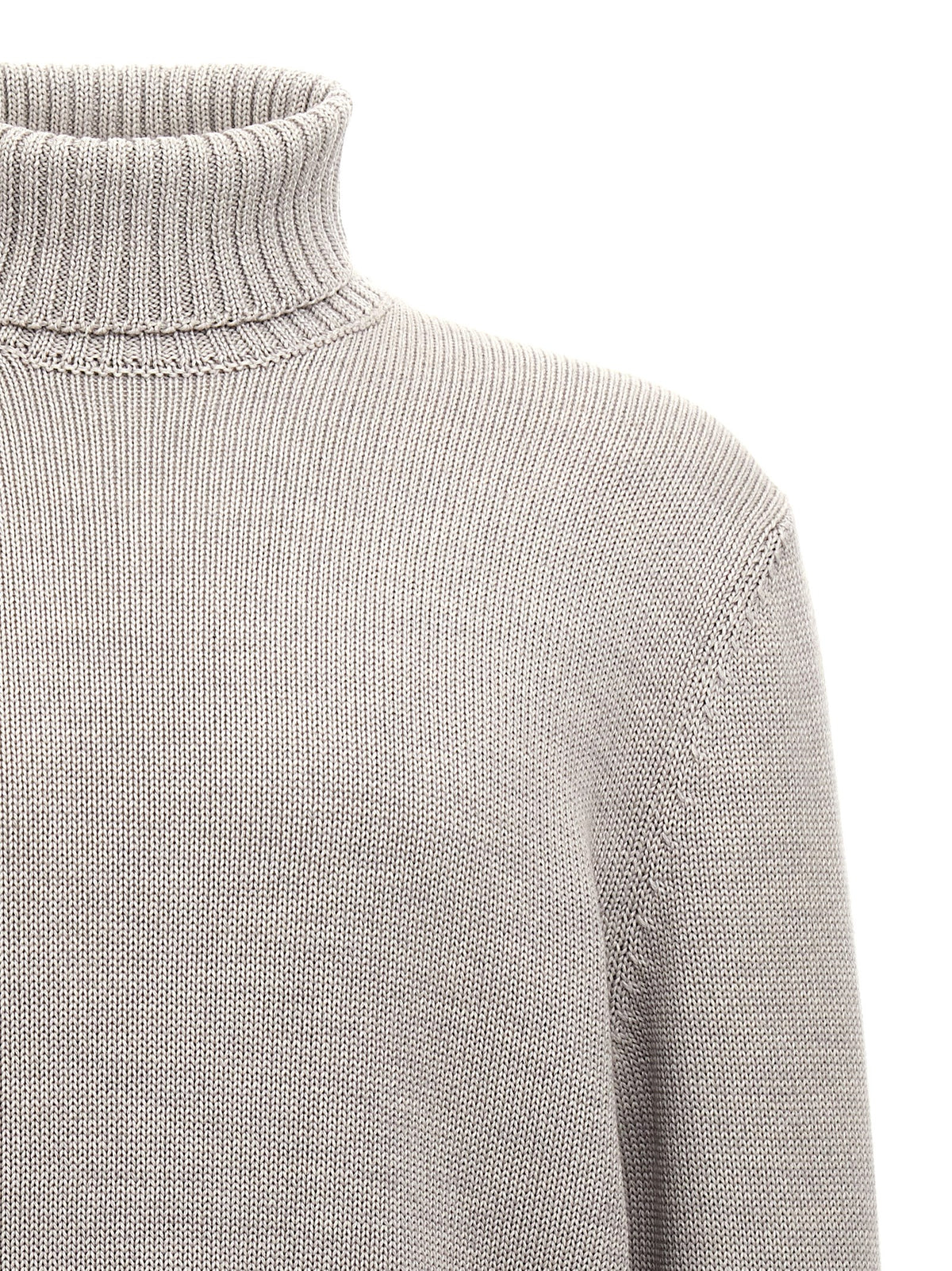 ZANONE Gilet gris en laine vierge