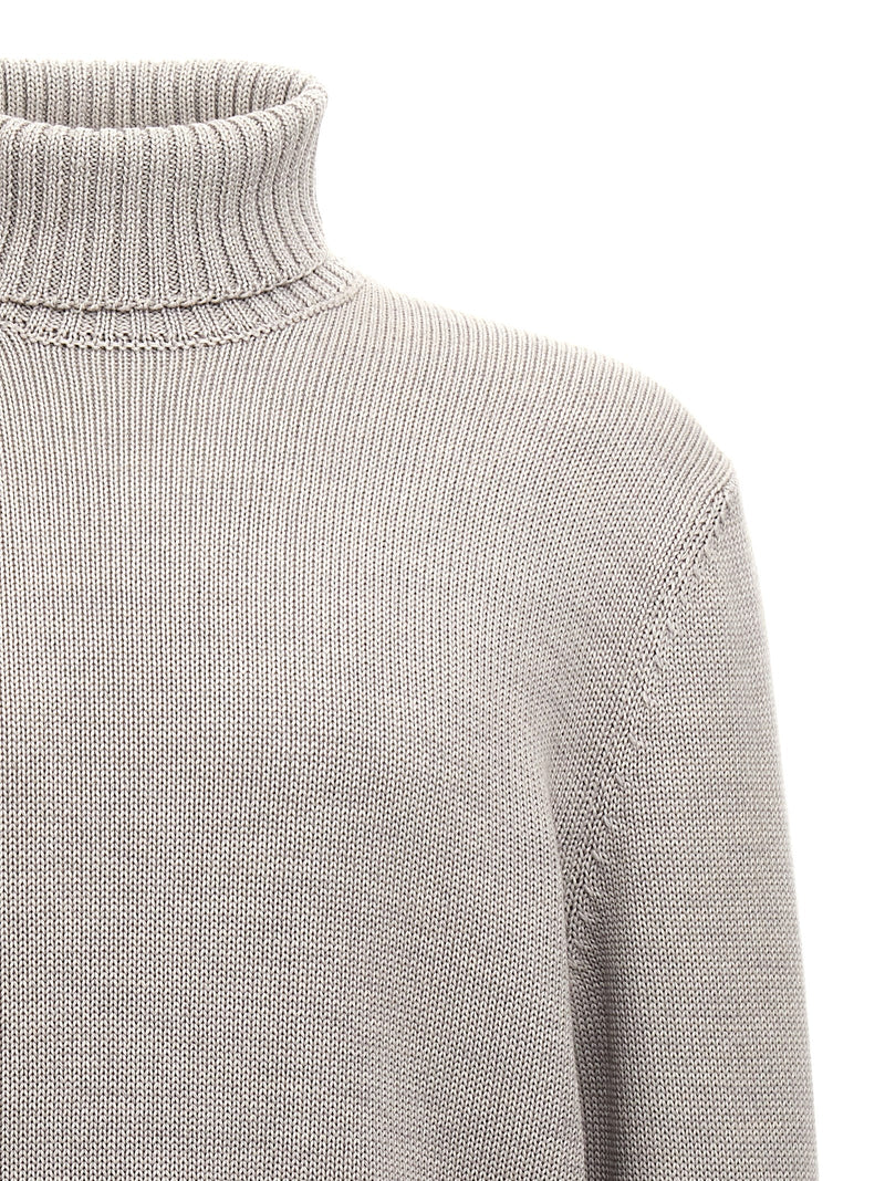 ZANONE Gilet gris en laine vierge