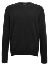 ZANONE Black Virgin Wool Cardigan