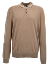 Polo ZANONE en Laine Vierge Beige