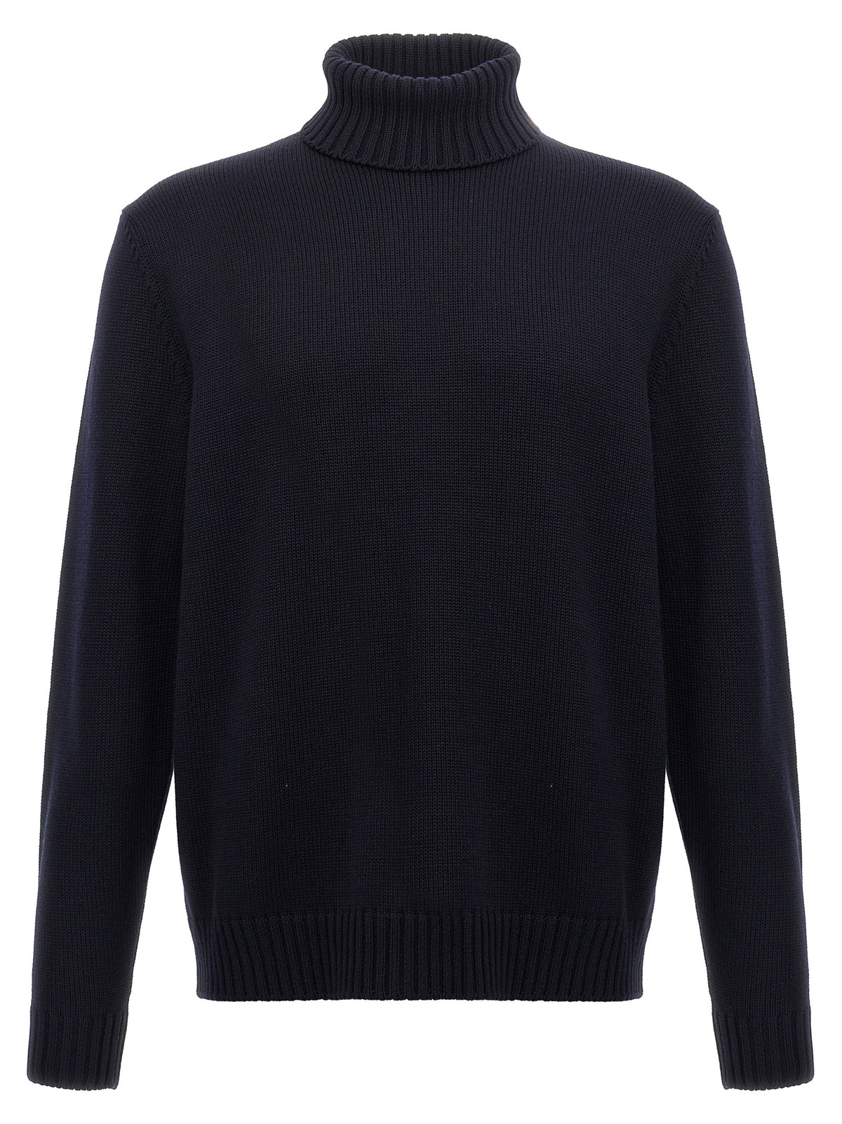 ZANONE Cardigan Bleu en Laine Vierge