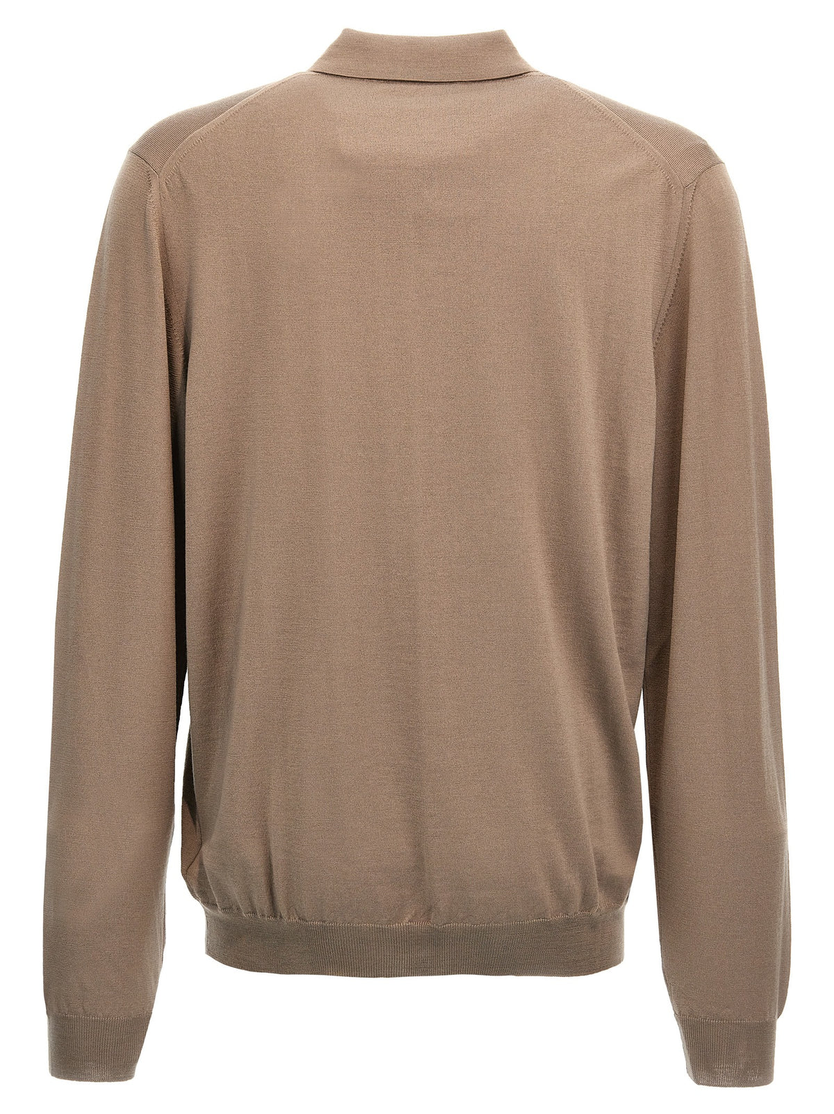 Polo ZANONE en Laine Vierge Beige