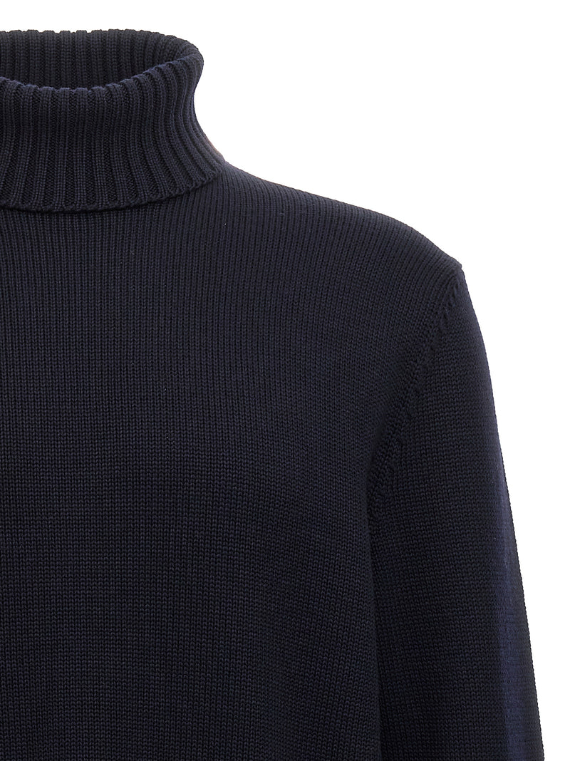 ZANONE Cardigan Bleu en Laine Vierge