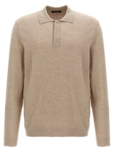 ZANONE Beige Virgin Wool Polo Shirt