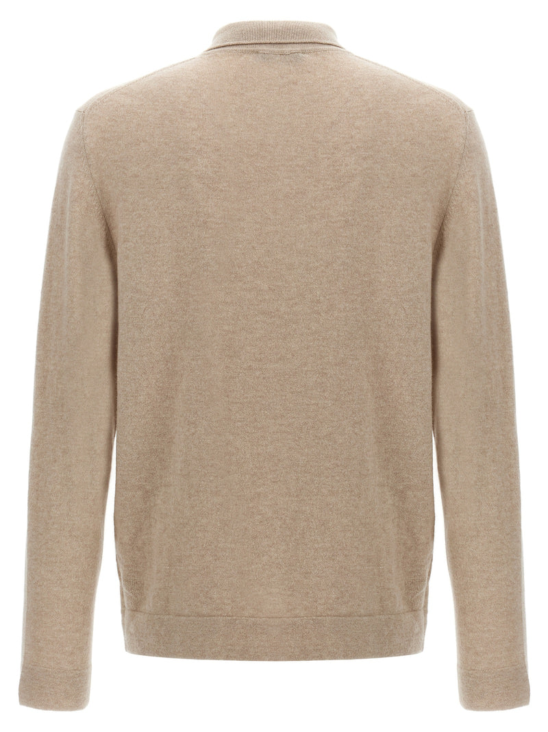 Polo ZANONE en Laine Vierge Beige