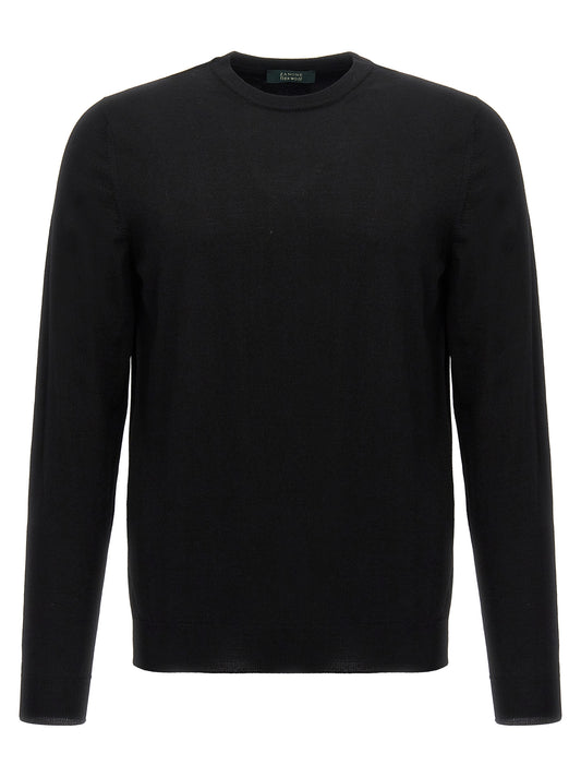 ZANONE Black Virgin Wool Cardigan