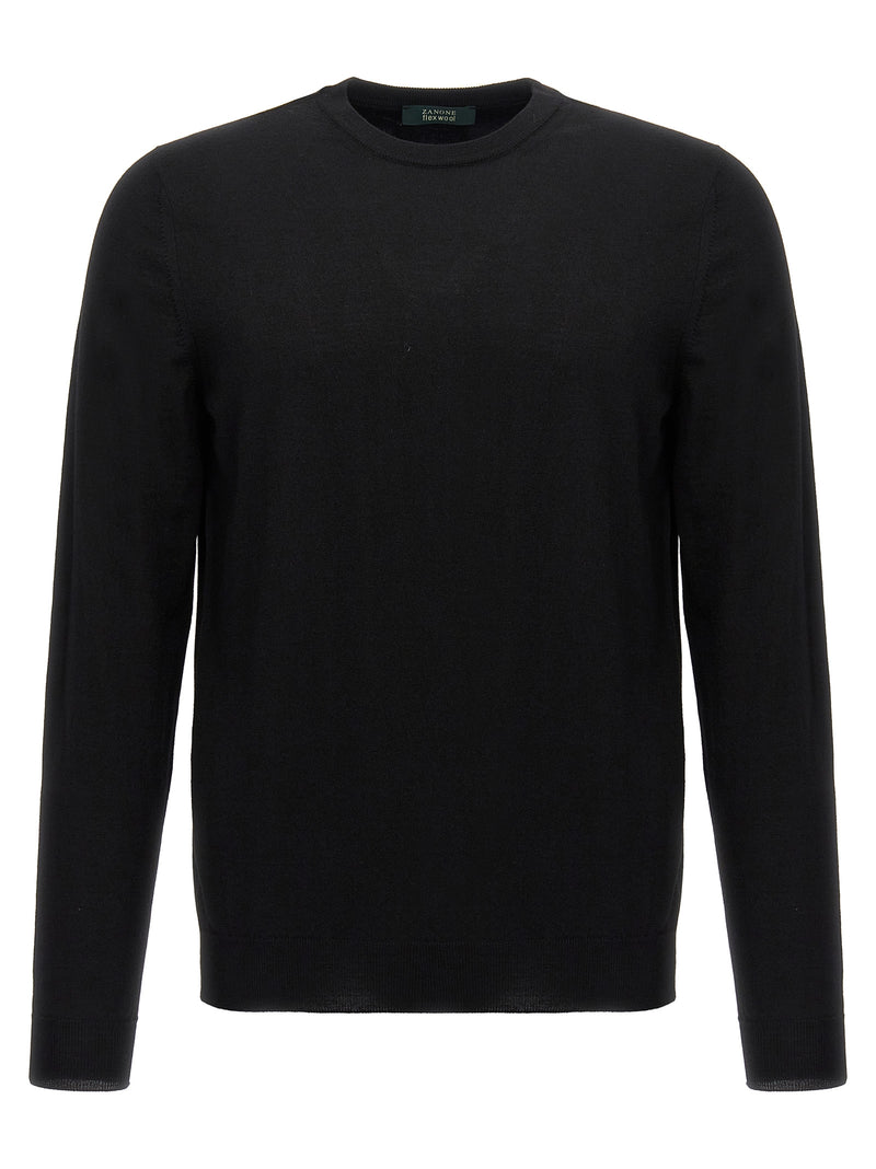 ZANONE Cardigan noir en laine vierge