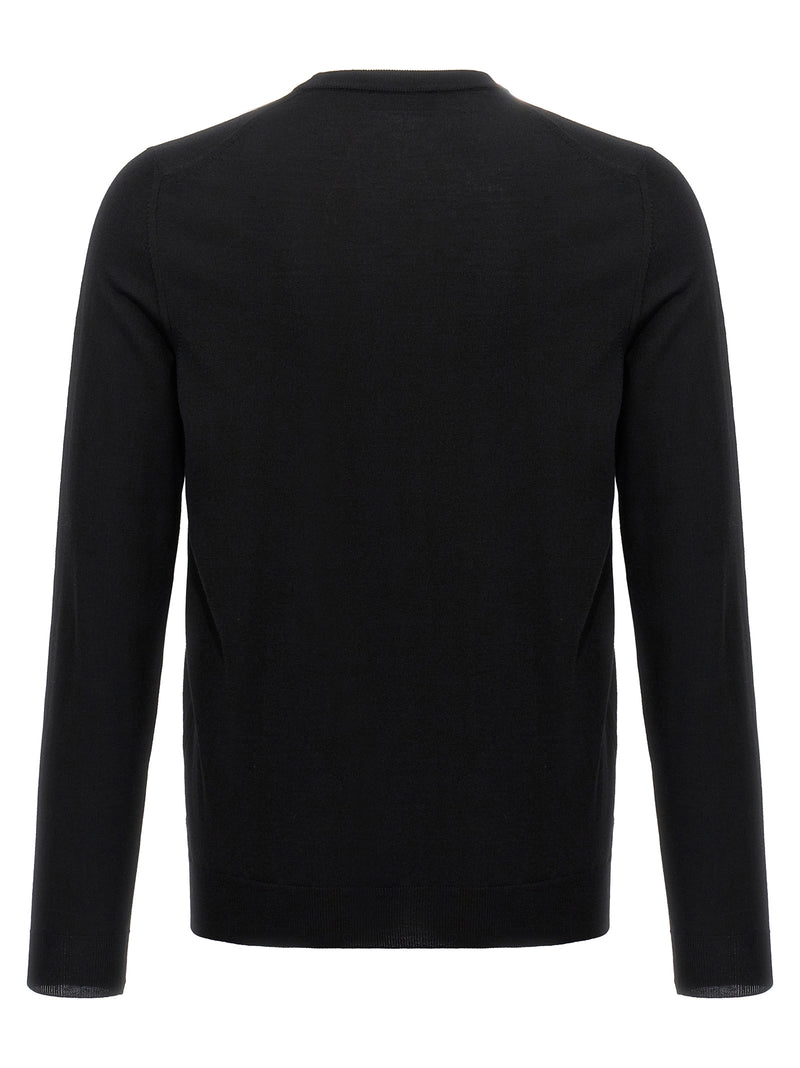 ZANONE Cardigan noir en laine vierge