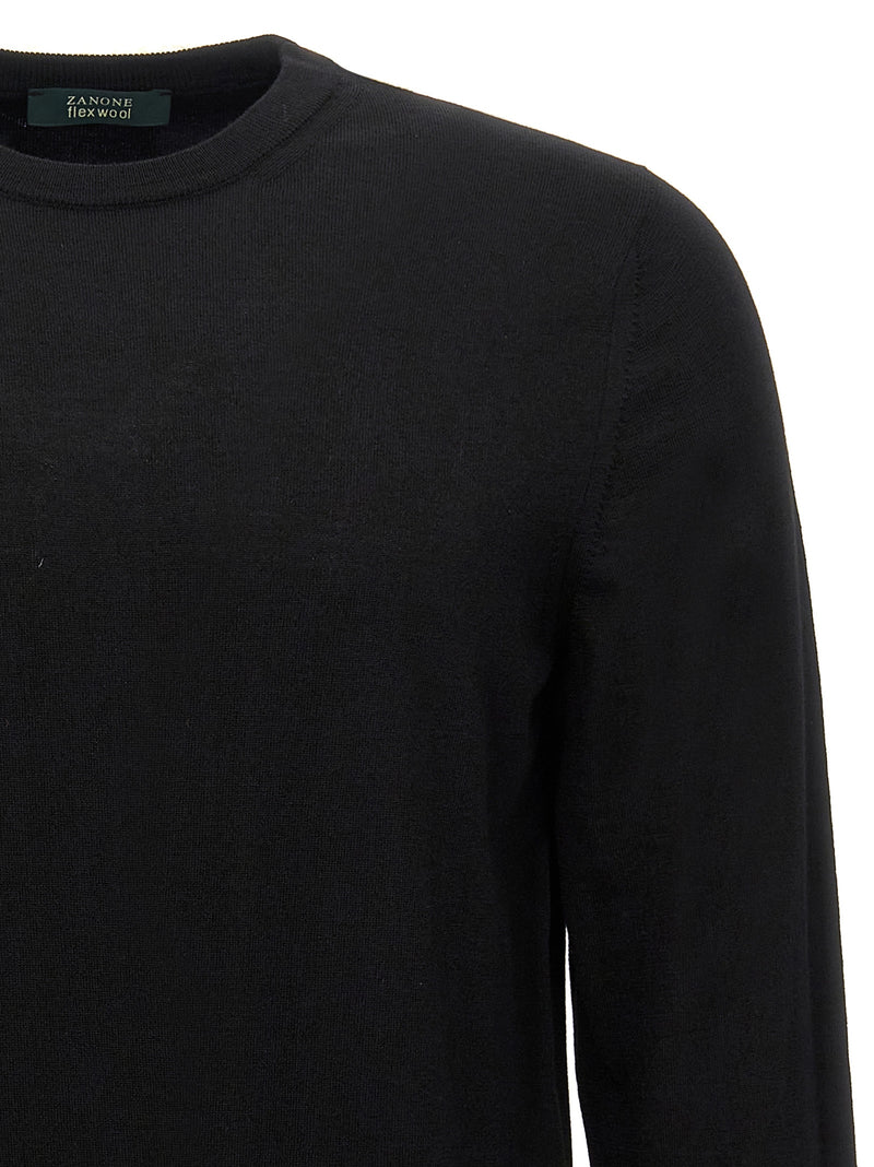 ZANONE Cardigan noir en laine vierge