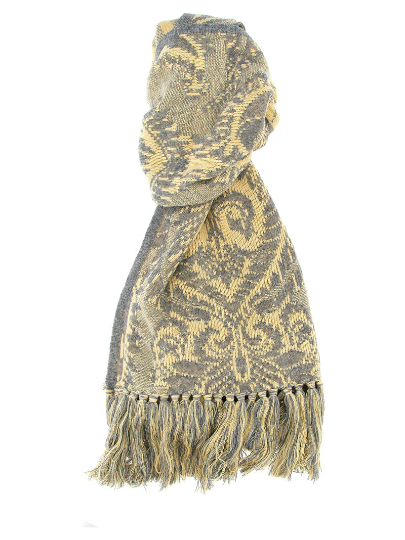 Etro Multicolor Wool Scarf - Barocco Jacquard Design