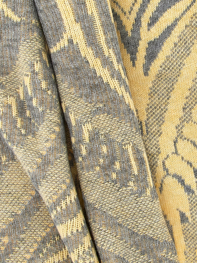 Etro Multicolor Wool Scarf - Barocco Jacquard Design