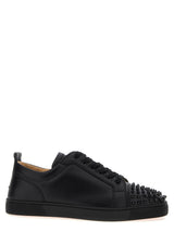 Baskets basses en cuir de veau noir Christian Louboutin
