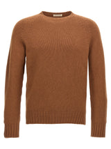 MA'RY'YA Brown Wool Cardigan